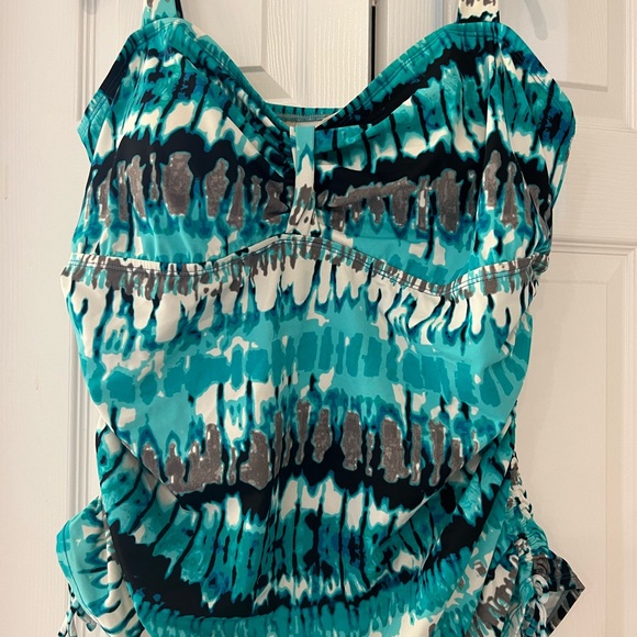 Avenue - bathing tankini - size 22 ; turquoise blue shades - Picture 1 of 8